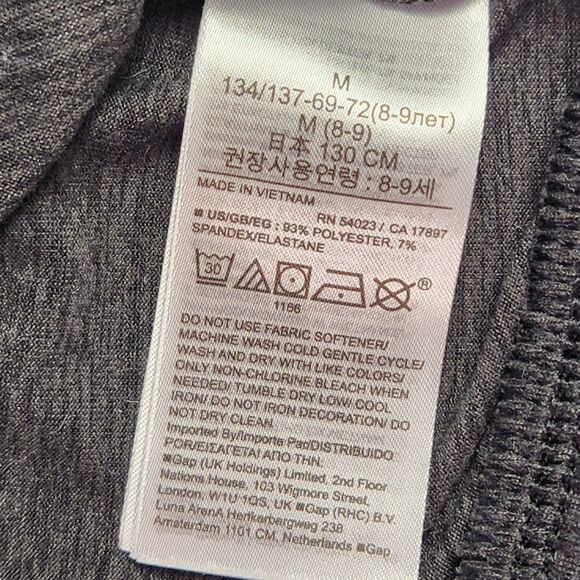 GapFit Kids Fit Tech Hoodie Size Medium (8-9) Gray Heather - Picture 7 of 8